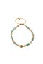 Certified Aventurine, Citrine and Zircon Apparatus Natural Stone Macrame Adjustable Bracelet (6 mm) - 6