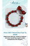 Certified Red Agate and Hematite Energy Natural Stone Bracelet – 8 mm