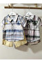 Plaid Shirt & Muslin Shorts Baby Boy Summer Set - 5