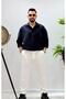 Men's New Season Trend Louis Fabric Non-Sweating Non-Sticking Draped Oversize Shirt - 6