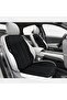 Vodina Series Thai Feather Pocket Car Seat Cushion Set Seat Protection Cover Front Rear Set Black - 2