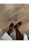 Black Mesh Detail Women's Ballerinas - 7