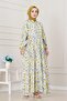 Lily Floral Dress-Green - 2