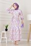 Floral Beach Dress-Purple - 3