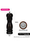 Pepper Mill Rubber Wood Body With S/s Grinder 16.5cm, For Peppercorns And Dry Spices - 4