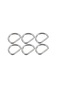 D Metal Ring For Bag Handle D Ring 25 Pieces Nickel 2.5 cm - 2