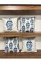 4Lü-E433-E433A White Background Double Sided Patterned Throw Pillow Cover with Piping on the Edges