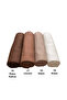 Combed Cotton Shawl Set of 4 (Dark Brown - Chocolate - Mink - Cream) - 3