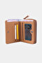 2822 Genuine Leather Horizontal Snap Fastener Women's Wallet Arsel Camel - 7
