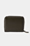 2822 Genuine Leather Horizontal Snap Fastener Women's Wallet Arsel Green - 8