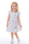 3 Pieces Summer Printed Lycra Girl's 3-Piece Dress - 7