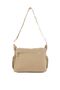 Women's Water Resistant Crinkle Fabric Multi-Compartment Adjustable Beige Cross Strap Shoulder Bag - 7