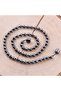 Certified Hematite Natural Stone Knotted Necklace 6 Mm - M163 - 3