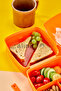 Eymen İle Çimen Printed Two-Layer Self-Contained Fork and Spoon Compartmented Lunch Box - 6