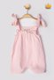 0-2 Years Old 100% Cotton Muslin Strap Strap Baby Girl Summer Jumpsuit Pink 22403 - 2