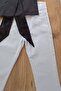 Girl's Black Bottom and Top Set with Ruffle Collar and Tie Detail - 2