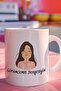 Viewing Wenge Printed Fun Gift White Ceramic Mug Cup - 2