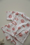 Happy Face Patterned 100% Organic Cotton Baby Girl, Boy Oversize Bottom Top Set 2-Piece Comfortable Set - 3