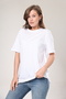 100% Cotton Extra Comfort Extra Quality White Crew Neck Oversize Boyfriend T-Shirt - 5
