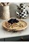 Bamboo Round Presentation Board 28 cm – Natural Bamboo Serving and Cutting Board, Presentation Product