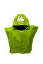 Frog Character Printed Hooded Microfiber Children's Poncho, Wearable Towel, Beach Towel - 2