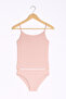 Women's Powder Viscose Lycra Soft Fabric String Strap Tank Top & Slip Panties Set L3I5K3L4Ekk
