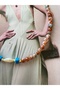 Brown Stone Large Beaded Summer Women's Necklace – Modern and Stylish Design - 3