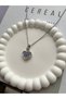 316L Steel Rose Detailed Heart Model Women's Necklace - 3