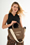 Embroidered Cookie Waxed Canvas School Shoulder Handbag + Adjustable Strap (En:27/40 Boy:23) - 6