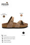 Women's Strappy Leather Slippers 215522 - 2