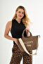 Embroidered Cookie Waxed Canvas School Shoulder Handbag + Adjustable Strap (En:27/40 Boy:23) - 7