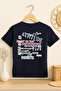 Unisex Kids Crew Neck Short Sleeve Back Printed T-Shirt - 3
