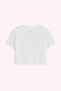 Women's Semi Crop Oversize T-Shirt - Cute Rabbit Printed T-Shirt - 4