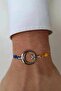 Moon Star Yellow Navy Blue Drawstring Bracelet Unisex Bbb24 - 2