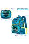 16" Set of 3 Backpack w/ Lunch Bag and Pencil Case - Gaming - 8