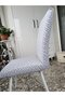 Brick Pattern Chair Cover Washable Lycra Flexible Elastic Chair Cover (natural) - 5
