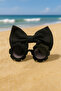 Black Bow Bandana and Flower Shaped Children's Glasses Set – Girls' Baby Accessory Dd354 - 2