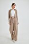 Women's Wide Leg Tailored Modal Fabric Trousers