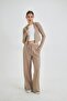 Women's Wide Leg Tailored Modal Fabric Trousers - 5