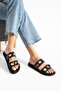 Women's Black Summer Sandals – Orthopedic, Anti-Sweat, Suitable for Daily Use - 4