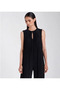 Pleated Low-Cut Sleeveless Jumpsuit - Exclusive Collection - 4
