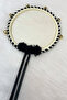 Black Bridesmaid Bride Defi, Floral Wedding Henna Night Circumcision Bachelorette Bride Defi with Bell 1 Piece - 3