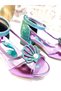 Tale Silvery Transparent Open Toe Stylish Heel Shoes - 4