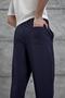 Men's Trousers Nmrc Fabric Boyfriend Navy Blue Parachute Loose Fit - 5