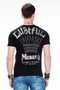 Ct377 stone embroidered foil b Printed men's t-shirt - 3