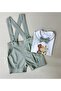 1 Year Old Safari Print Shorts Salopette Suit - 5