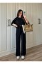 Black Modal Fabric Women's Basic Set