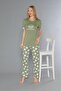 Short Sleeve Summer Viscose Pajama Set Beach Club 88-110 - 2