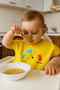 0-6 Year Old Large Size Waterproof Pocket BLW Baby Bib Activity Bib 1000