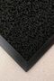 Curly apartment and business entrance mat with ramp black - 2